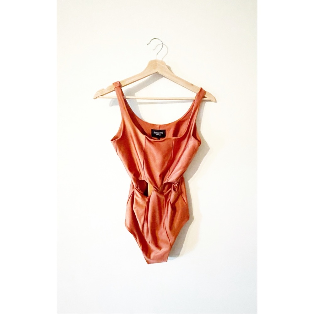Samantha Pleet NWT Copper One Piece Bathing Suit